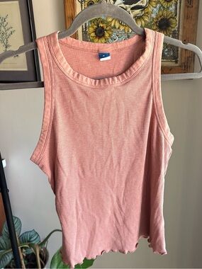 Old Navy Women's Ribbed Tank Top - Rust
